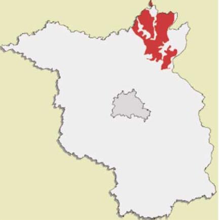 Brandenburgkarte Verbreitung von Parabraunerden aus Lehm
